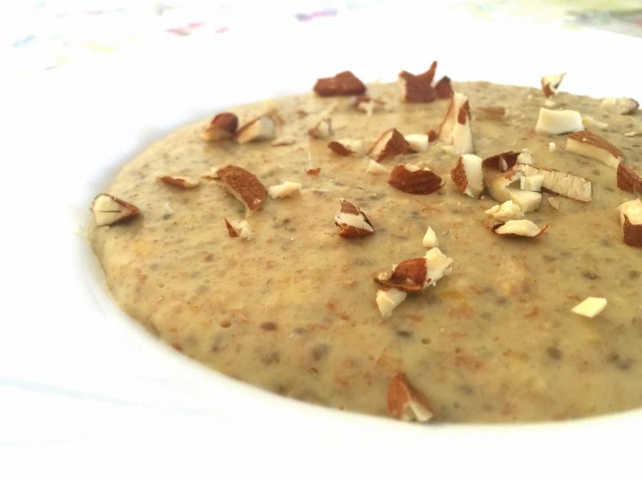 MINGAU DE AVEIA COM ÁGUA DE COCO